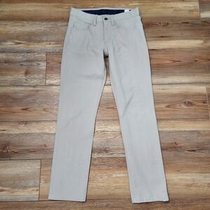 Vineyard Vines Performance Pants Men's 28 Khaki Beige 5 Pocket Golf